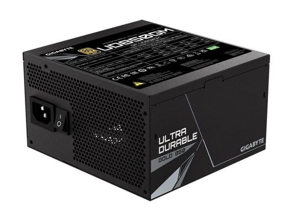 Gigabyte UD850GM - Strømforsyning (intern) - ATX12V 2.31/ EPS12V - 80 PLUS Gold - AC 100-240 V - 850 watt - aktiv PFC