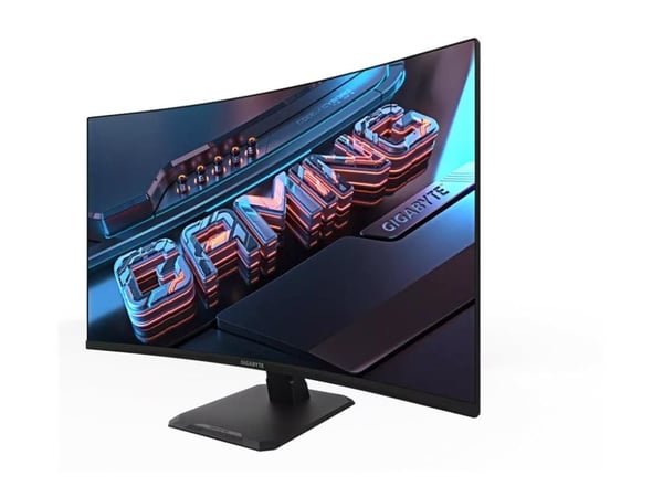 Gigabyte GS32QC - LED-skjerm - kurvet - 32" (31.5" synlig) - 2560 x 1440 QHD @ 170 Hz - VA - 300 cd/m² - 3500:1 - 1 ms - 2xHDMI, DisplayPort