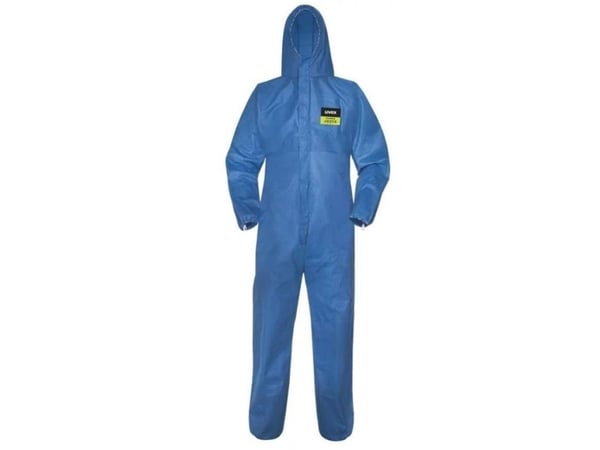 Uvex 8997612, Kjeledress, Alle kjønn, Blå, XL, Glidelås, 55 g/m²