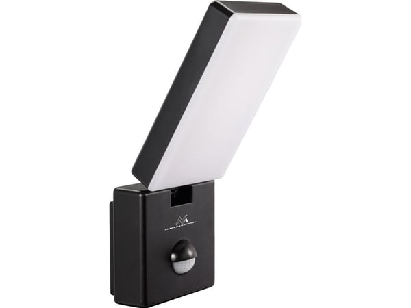 Vegglampe Maclean LED med bevegelsessensor 10W IP65 hvit (MCE516)