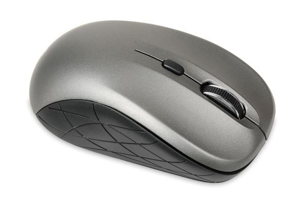 iBOX Rosella PRO - Hiiri - vasen- ja oikeakätinen - optinen - 3 painiketta - langaton - 2,4 GHz - langaton vastaanotin (USB) - harmaa - ripustettav...