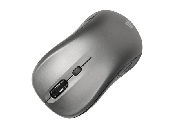 iBOX Rosella PRO - Hiiri - vasen- ja oikeakätinen - optinen - 3 painiketta - langaton - 2,4 GHz - langaton vastaanotin (USB) - harmaa - ripustettav...