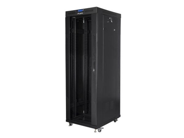 Lanberg - Rack skap - med display, 4 kjølevifter - svart, RAL 9004 - 37U - 19"