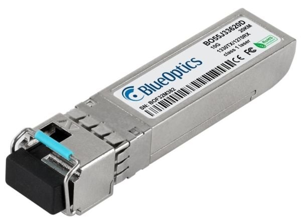 BlueOptics BO55J33620D, Fiber optisk, 10000 Mbit/s, SFP+, 9/125 µm, 20000 m, 1330 nm