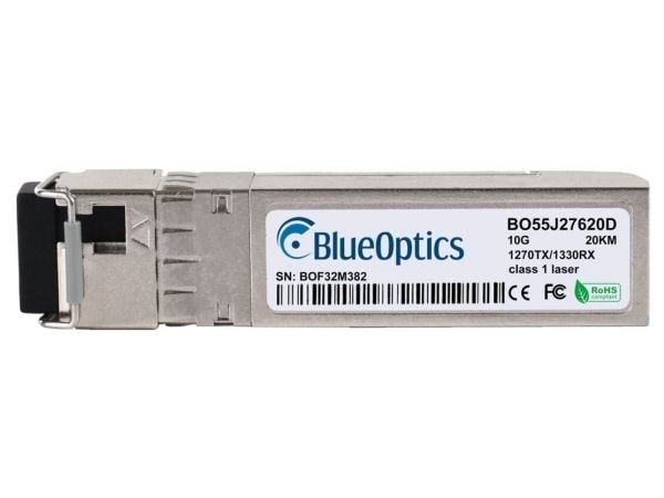 BlueOptics 100-01903BXU-20-BO, Fiber optisk, 10000 Mbit/s, SFP+, LC, 9/125 µm, 20000 m