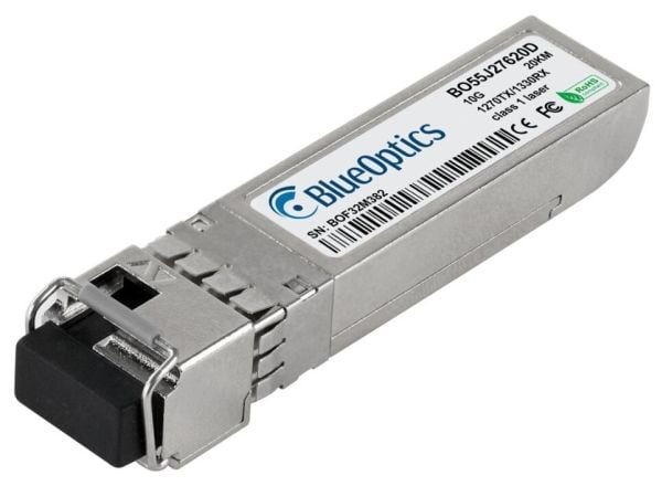 BlueOptics 100-01903BXU-20-BO, Fiber optisk, 10000 Mbit/s, SFP+, LC, 9/125 µm, 20000 m