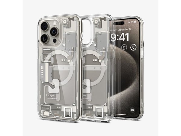 Spigen Ultra Hybrid Zero One (MagFit), deksel, Apple, iPhone 15 Pro Max, 17 cm (6,7"), Titanium