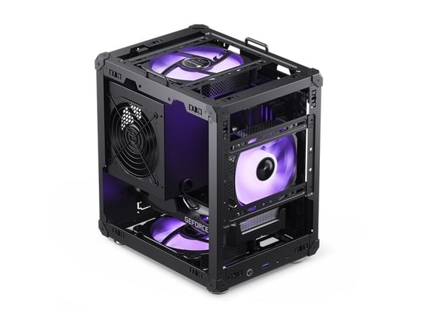 Jonsbo C6, Mini Tower, PC, Svart, ITX, Micro ATX, Stål, Spilling