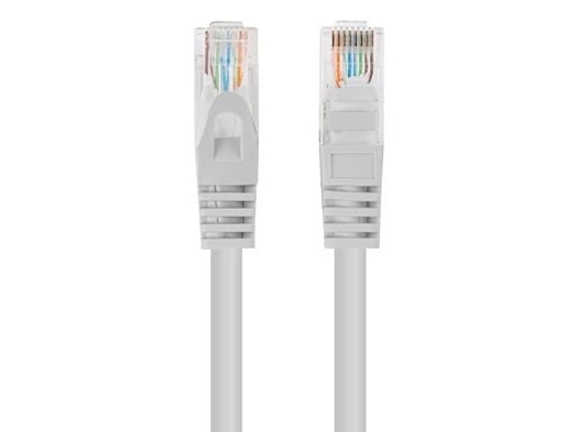 Lanberg - Koblingskabel - RJ-45 (hann) til RJ-45 (hann) - 4.8 mm - UTP - CAT 5/5e - uten hindringer, flertrådet - grå, RAL7035