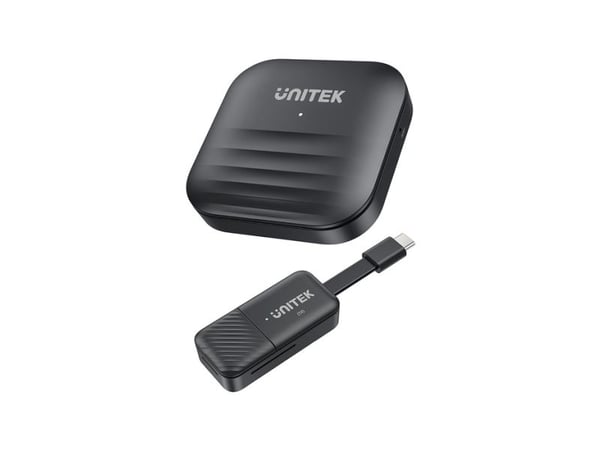 UNITEK V1184A01, 1920 x 1080 piksler, AV-sender og -mottaker, 50 m, Ledning & Trådløs, Svart