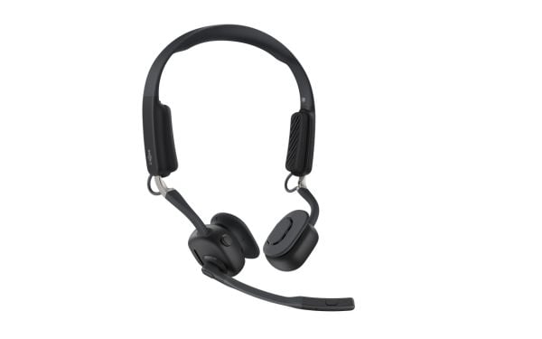 SHOKZ OpenMeet UC - Hodesett - åpent øre - loddrett - Bluetooth - trådløs - USB-A via Bluetooth-adapter - svart - Zoom Certified