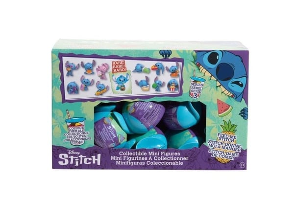 Disney Stitch Blind Capsule Food Figures 5cm Asst.