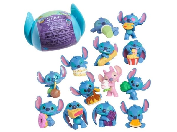 Disney Stitch Blind Capsule Food Figures 5cm Asst.