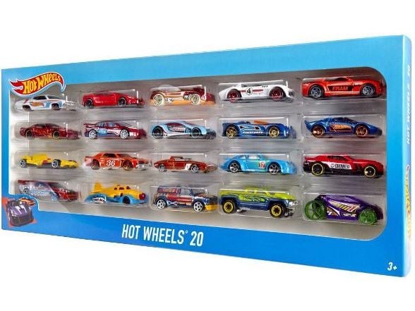 Hot Wheels 20 Gift Pack, Ajoneuvosetti, 3 vuosi/vuosia, Muovi, Metalli, Valikoidut värit, Monivärinen