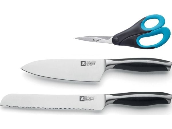 Richardson Sheffield  Aspero - 3 pc knife set in mail order box