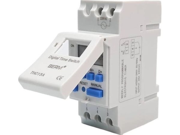 Oem Laiko programuotojas DIN bėgiui - 220V - THC15A - Laikmatis