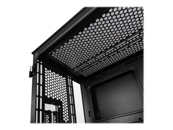 Kolink Citadel Mesh - Tower - micro ATX - sidepanel med vindu (herdet glass) - ingen strømforsyning (ATX) - svart - USB/lyd