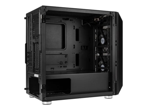 Kolink Citadel Mesh - Tower - micro ATX - sidepanel med vindu (herdet glass) - ingen strømforsyning (ATX) - svart - USB/lyd