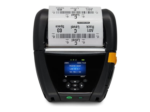 Zebra ZQ600 Series ZQ630 Plus - Etikettskriver - direktetermisk - Rull (11,2 cm) - 203 dpi - inntil 115 mm/sek - USB, NFC, RS232C, Wi-Fi(ac), Bluet...