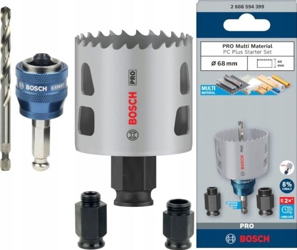 HULLSAG PRO MULTI MATERIAL PC PLUSS 68 MM STARTSETT