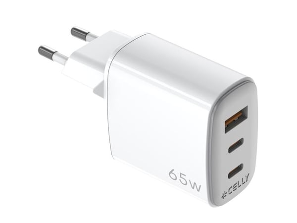 Celly UPTC1USB2USBC65, Sisätila, USB, Valkoinen