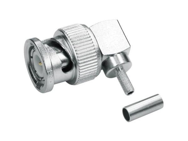 Telegärtner 100023458 100023458 BNC-liitin Pistoke, kulmikas 75 ? 1 kpl