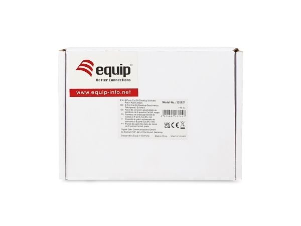 Equip 326621, 10GBase-T, 10 Gigabit Ethernet, 10000 Mbit/s, RJ-45, Cat6a, Svart