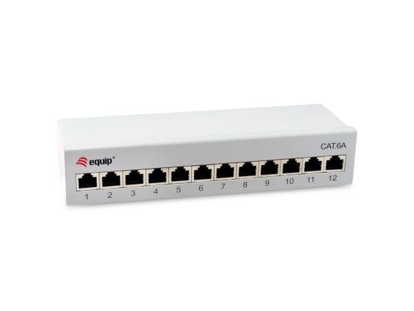 Equip 326522, 10GBase-T, 10 Gigabit Ethernet, 10000 Mbit/s, RJ-45, Cat6a, Grå