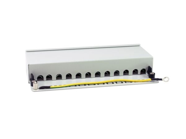 Equip Equip Patchpanel 12x RJ45 Cat6A FTP 1HE Premium hellgrau
