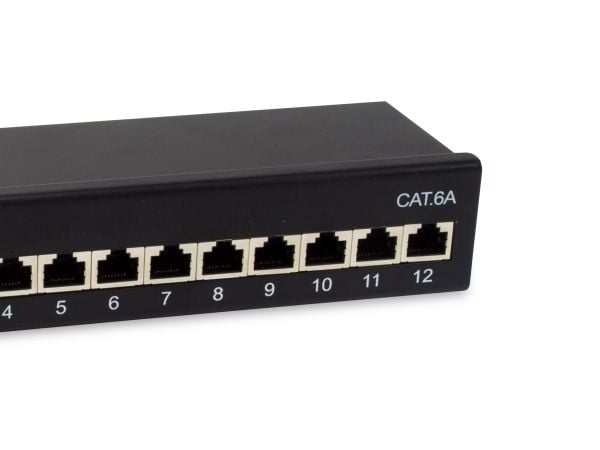 Equip Patchpanel 12x RJ45 Cat6A FTP 1HE Premium schwarz