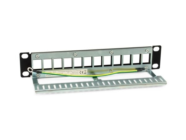 Equip 769331, Keystone, Svart, Metall, Stativmontering, 1U, RoHS