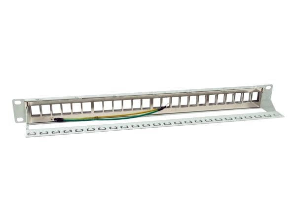 Equip 769326, Keystone, Grå, Metall, Rackmontering, 1U, RoHS