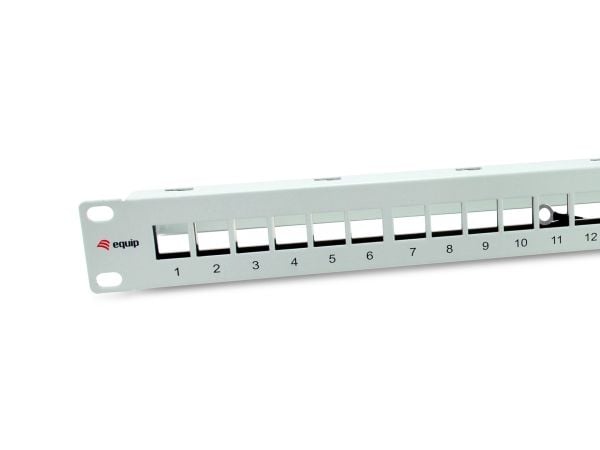 Equip 769326, Keystone, Grå, Metall, Rackmontering, 1U, RoHS