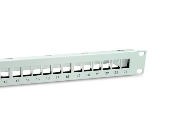 Equip 769326, Keystone, Grå, Metall, Rackmontering, 1U, RoHS