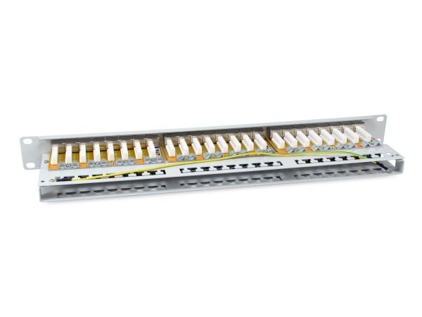 Equip Patchpanel 48x RJ45 Cat6A 19" FTP 1HE Premium hellgrau