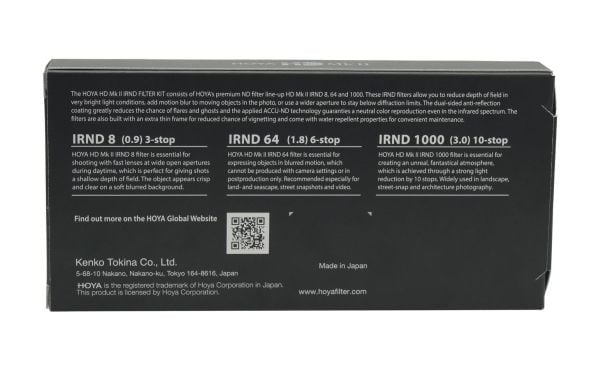 Kenko HOYA HD Mk II IRND FILTER KIT, 5,8 cm, Kamerafilterpakke, 3 stykker
