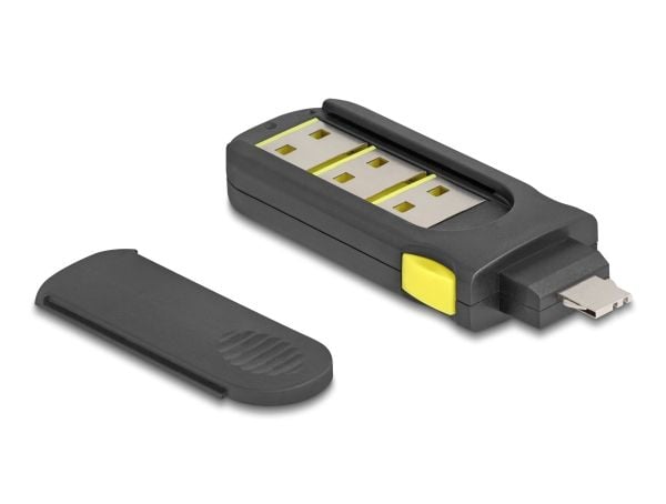 Delock USB-portin estosarja USB-tyypin A-pistorasiaan 4 kpl + lukitustyökalu