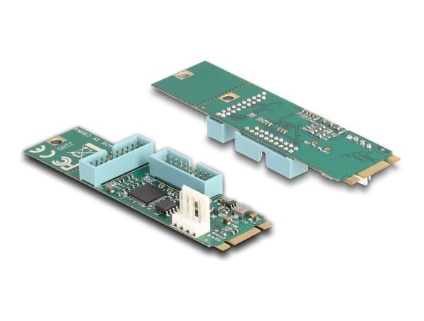 Delock-konverter M.2 Key B+M hann til 4 x USB 5 Gbps Type-A hunn med 50 cm kabel