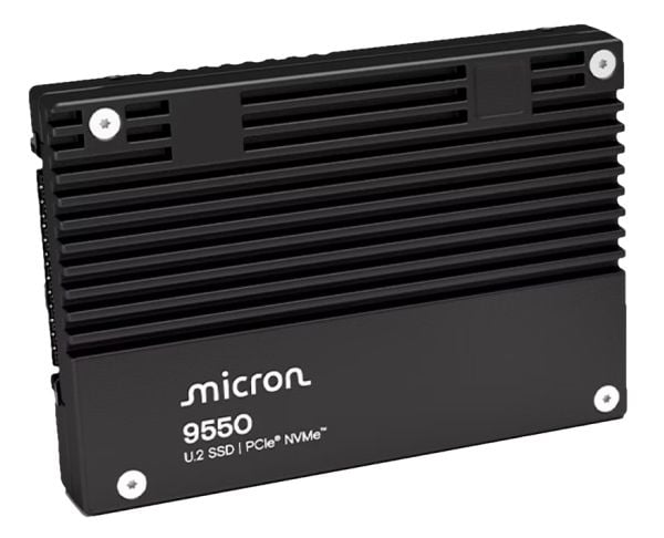 Micron 9550 PRO - SSD - Read Intensive - kryptert - 15.36 TB - intern - 2.5" - PCI Express 5.0 x4 (NVMe) - 256-bit AES - TCG Opal Encryption 2.0, S...