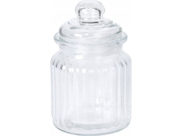 WMF prägad glasburk med lock