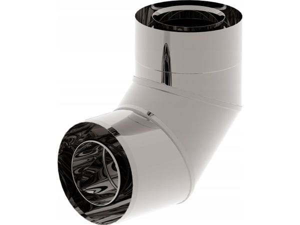 SpiroFlex 80/125 turbo double-walled elbow (n) 90 deg. SpiroFlex 80/125 turbo double-walled elbow (n) 90 deg.
