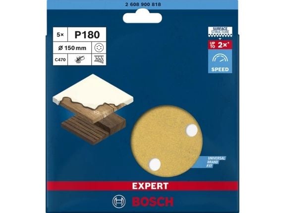 Bosch PAPIER EXPERT EXC470 G180 150 H&L 5x