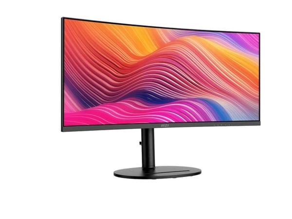 MSI Modern MD342CQP - LED-skjerm - kurvet - 34" - 3440 x 1440 UWQHD @ 120 Hz - VA - 300 cd/m² - 3500:1 - 1 ms - 2xHDMI, DisplayPort, USB-C - høytta...