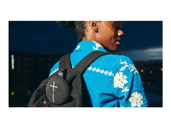 Ultimate Ears MINIROLL - kaiutin - kannettava - langaton - Bluetooth - 7,5 Watt - hellävarainen musta