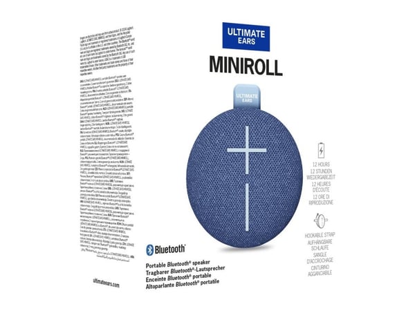 Ultimate Ears MINIROLL - Høyttaler - for bærbar bruk - trådløs - Bluetooth - kongeblå