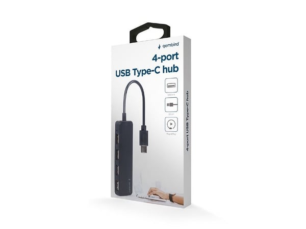 Gembird UHB-CM-U2P4-01 - Hub - 4 x USB 2.0 - stasjonær