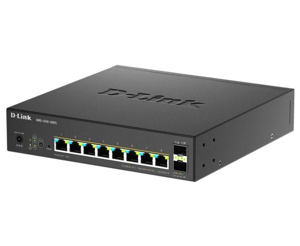 D-Link 10-Port Multi-Gigabit Smart Managed PoE, Hallittu