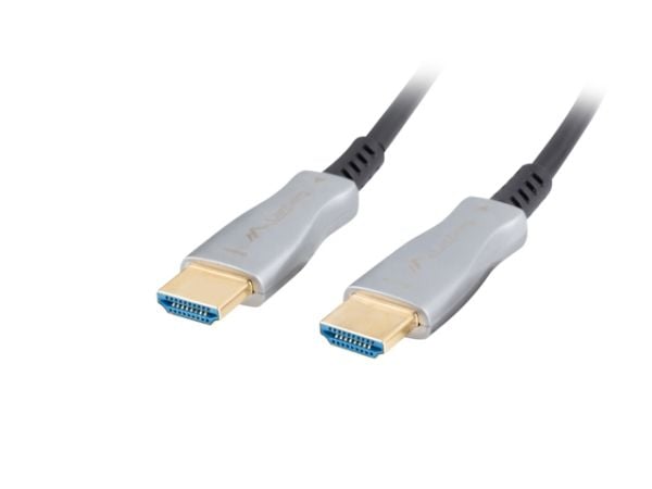 LANBERG HDMI-KAAPELI M/M V2.0 10M OPTISK AOC SORT CA-HDMI-20FB-0100-BK