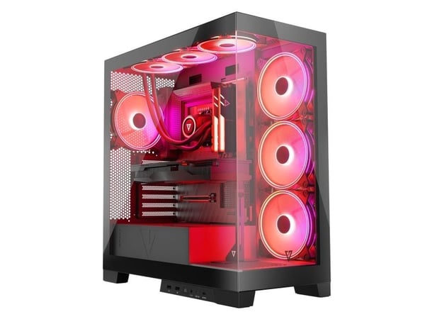 Modecom Volcano SPACE APEX ARGB MIDI USB 3.0 X 2 CYPE-C - AT, Midi Tower, PC, Svart, ATX, micro ATX, Mini-ITX, 3x 140 mm, 120,140 mm Modecom Volcano SPACE APEX ARGB MIDI USB 3.0 X 2 CYPE-C - AT, Midi Tower, PC, Svart, ATX, micro ATX, Mini-ITX, 3x 140 mm, 120,140 mm