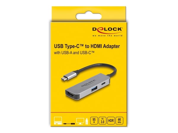 Delock - Telakointiasema - USB-C / Thunderbolt 3 / Thunderbolt 4 - HDMI